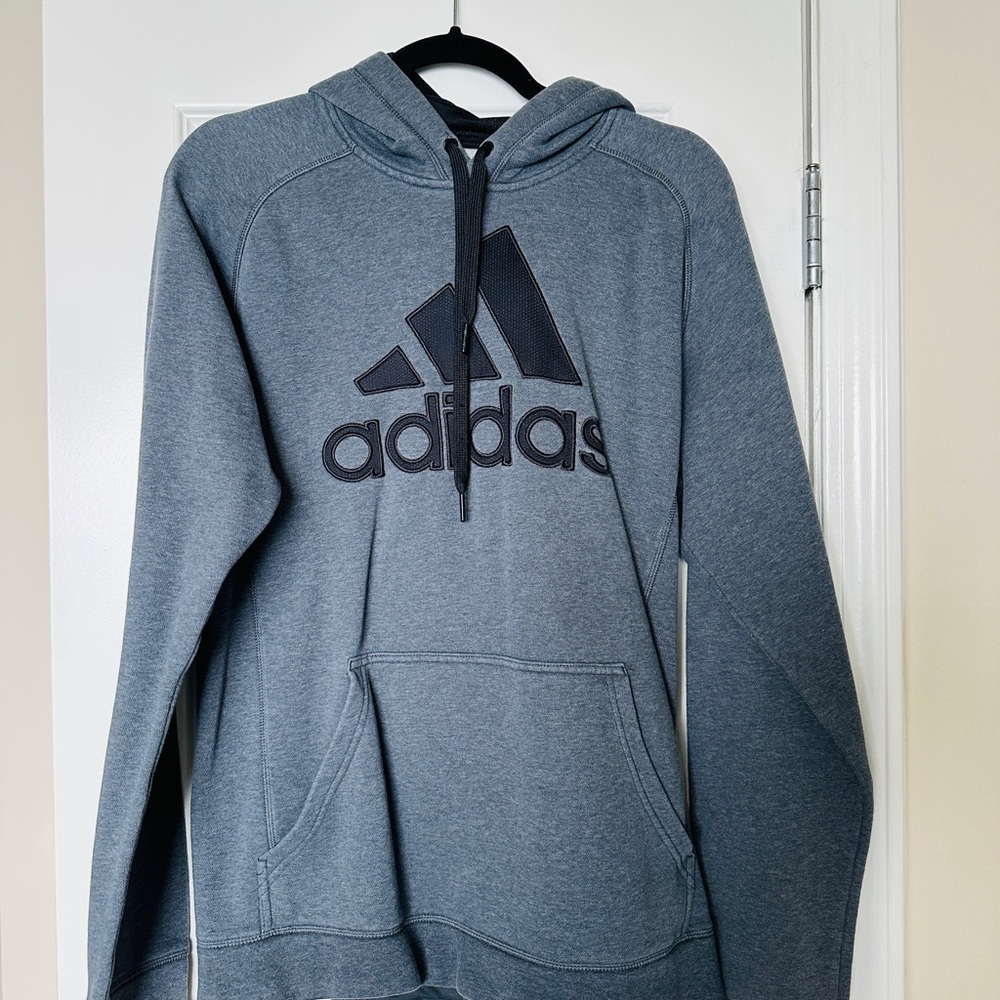 Adidas Gray & Black Hoodie